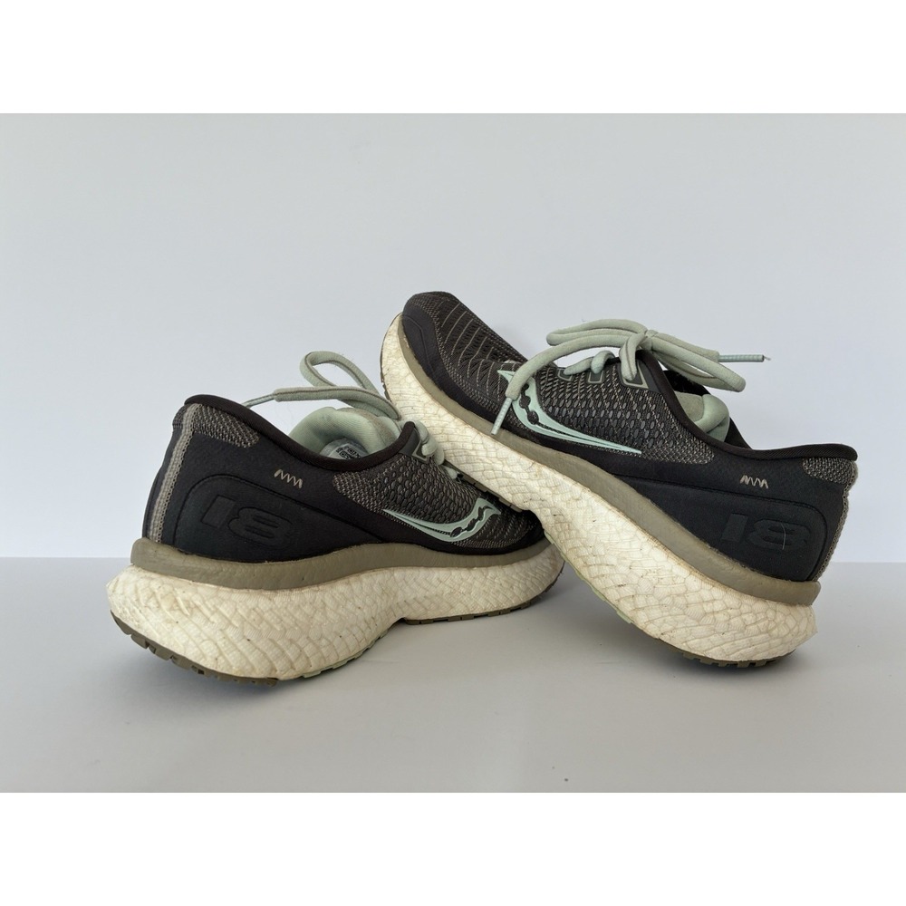 Saucony Triumph 18 Running Shoes Women's 6 S10595-40 Gray Teal PWRRUN+ Cushion‎